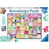 Image de Puzzle Ravensburger 100 Pièces Squishmallows Bleu