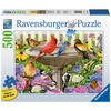 Image de Ravensburger Puzzle Puzzle 500 Pièces Extra Grandes L'abreuvoir Oiseaux