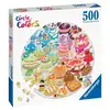 Image de Puzzle Rond 500 Pièces Ravensburger Desserts Circle Of Colors