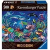Image de Puzzle En Bois - Rectangulaire - 500 Pcs - Monde Marin Coloré - Adulte - 00017515