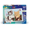Image de CreArt Kids 18x24cm Numéro dArt Chatons et Chaussures Kit de peinture par numéros Numéro dArt Dès 7 ans 25528 Ravensburger