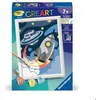 Image de Kit de peinture pour enfants - Espace - 13x18 cm - Cadre inclus - Pinceau et pots de peinture
