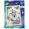 Image de CreArt Kids 18x24cm Maman koala et son bébé Kit de peinture par numéros Numéro dArt Dès 9 ans 25833 Ravensburger