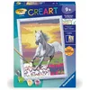 Image de Creart Kids 18x24cm Cheval Dans Le Pré, Kit De Peinture Par Numéros Numéro D'art, Des 7 Ans, 25845,