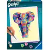 Image de Creart - Grand - Elephant - Coffret Complet - Peinture Au Numéro Adulte