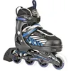 Image de Roller - HUDORA - LEON - Enfant - Noir et bleu - Taille ajustable