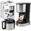 Image de Clatronic KA 3805 Edelstahl-schwarz Cafetière acier inoxydable Nombre de tasse=10 verseuse thermofuge