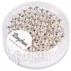 Image de Perles Rondes en Plastique - Rayher - 16-302-22 - Argent - 4 mm - 150 pièces
