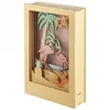 Image de Cadre Décoratif En Bois À Motif 3d - 20 X 30 X 6,7 Cm - Flamant
