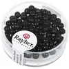 Image de RAYHER 85 Perles en Verre Renaissance Noir