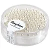 Image de Perles en verre - Rayher Hobby - 14399102 - Blanc - Diamètre 3mm - 95 pièces