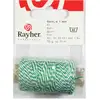 Image de Ficelle Bicolore Vert Et Blanc 35 Mm X Ø 1 Mm