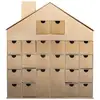 Image de Calendrier De L'avent Maison En Carton À Décorer 40 X 36 Cm