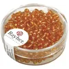 Image de Rocailles26 mm av. garniture dargent boîte 16 g orange