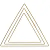 Image de 3 Triangles En Métal Doré 20/ 25/ 30 Cm