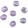 Image de Perle facettée en verre 4 mm ø lilas irisée boîte 100 pces