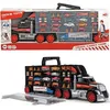 Image de Camion transporteur de voitures - Dickie Toys - Truck Carry Case - 7 véhicules die-cast - 62cm