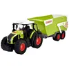 Image de Dickie - Tracteur Claas + Remorque 65cm - Son Et Lumiere - Benne Basculante - Dés 3 Ans