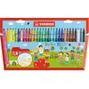 Image de Stabilo Etui Carton De 30 Feutres Pointe Moyenne Trio A-z Dont 5 Fluos X 6