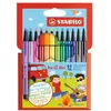 Image de Stabilo Etui Carton De 12 Feutres De Dessin Pen 68 Mini Pte Ogive Moyenne 1 Mm