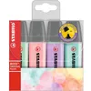 Image de Stabilo Boss Original Marqueur 4 Pièce(s) Lilas, Menthe, Rose, Turquoise Pointe Biseautée