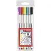 Image de Stabilo Pochette De 6 Feutres Pinceau Pen 68 Brush Assortis