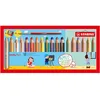 Image de Stabilo Etui De 18 Crayons Woody 3in1 +1 Pinceau Rond Taille 8 + 1 Taille-crayon