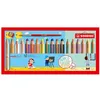 Image de Etui carton de 18 crayons de couleur STABILO woody 3 in 1 + 1 taille-crayon + 1 chiffonnette