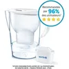 Image de Brita Marella Xl Filtre À Eau Pour Carafe 3,5 L Transparent, Blanc