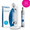 Image de Machine à soda BRITA - SodaONE Blanche - 1 Bouteille 1L et 1 Cylindre de CO2 inclus