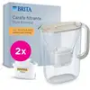 Image de Carafe Filtrante Style Essential Sable - 2,4l, 1,4l D'eau Filtrée, 2 Filtres Maxtra Pro Expert Anti-tartre