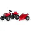 Image de Rolly toys tracteur a pedales + remorque rollykid mf 12305