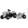 Image de Rolly Toys Rollykid Tracteur A Pédales Gris Little Grey Fergie Et Sa Remorque
