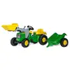 Image de Tracteur A Pedales + Remorque Rollykid John Deere