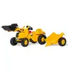 Image de Rolly toys tracteur a pedales + remorque rollykid cat 23288
