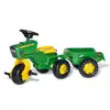Image de Rolly toys tracteur a pedale + remorque rollytrac john deere 52769