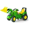 Image de Tracteur à pédales John Deere avec pelle - ROLLY TOYS - X Trac - Pneus gonflables - Garçon - 3 ans et plus