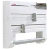 Image de Dérouleur mural Leifheit Parat Plus ComfortLine 25723 porte-rouleau mural avec lames tranchantes et 6 places de rangements blanc