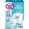 Image de Sacs aspirateurs Handy bag® Y101® - Haute Filtration - 4 sacs + 1 filtre sortie dair à découper
