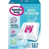 Image de Sacs aspirateurs Handy bag® S67® - Bosch Siemens UFESA - Haute Filtration - 4 sacs + 1 filtre