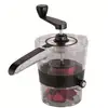 Image de Gefu Spiralfix Trancheuse Manuel Noir, Transparent Acier Inoxydable