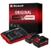 Image de Einhell Starter Kit 2 x 4 0 Ah + Double Chargeur PXC (Lithium-Ion 18V 1 chargeur + 2 batteries 4 0 Ah)