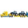 Image de Camion avec Tracteurs - SIKU - New Holland - Échelle 1:87 - Multicolore - Jouet Intérieur