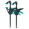 Image de Serre-joints à une main EHZ 40-110 - WOLFCRAFT - idéal pour modélisme - acier noir gris vert