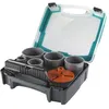 Image de Coffret de Trépans Multi-Lames - wolfcraft - Diamètre 33 53 68 73 83 - Profondeur de coupe 55 mm Foret Centreur - 3464000