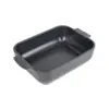 Image de Plat four céramique rectangle 25 cm Appolia, Peugeot Ardoise - PEUGEOT