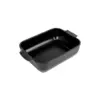Image de Plat four céramique rectangle 25 cm Appolia, Peugeot Noir mat - PEUGEOT