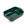 Image de Plat four céramique rectangle 25 cm Appolia, Peugeot Vert Forêt - PEUGEOT