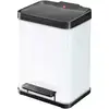 Image de Poubelle À Pédale Oko Duo Plus Taille M 2x9 L Blanc 0622-230 Hailo