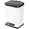 Image de Hailo Poubelle à pédale Oko Duo Plus Taille M 2x9 L Blanc 0622-230